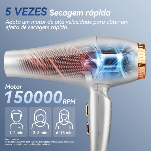 Secador de cabelo profissional 2400W