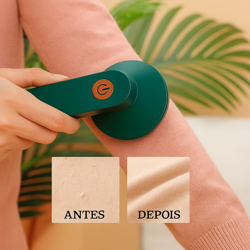 Removedor Elétrico De Pelos Fiapos Branco