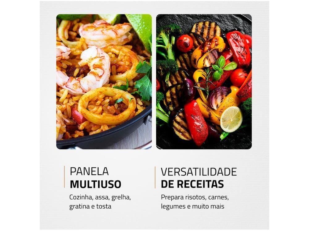 Panela Elétrica Multifuncional Grill Redonda - 220V
