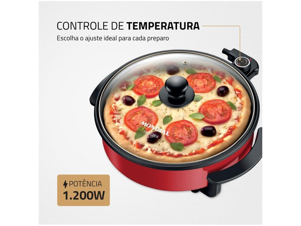 Panela Elétrica Multifuncional Grill Redonda - 220V