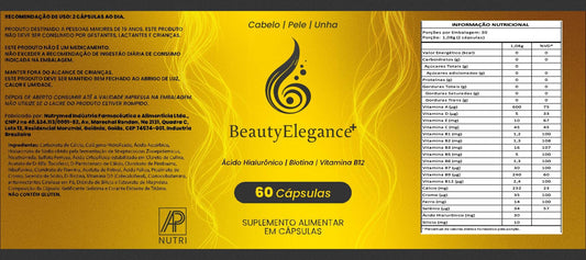 CABELO, PELE E UNHA - Beauty Elegance + (60 cápsulas)