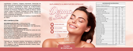 SKIN CARE - Dermaline+ (60 Cápsulas) - 3 UNIDADES