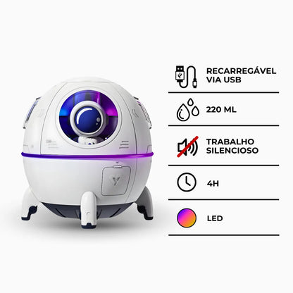 Umidificador Espacial com Astronauta