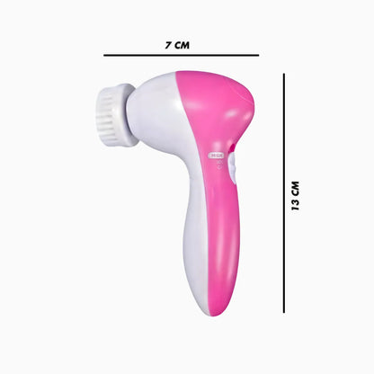 Escova Facial Elétrica 5 em 1 Portátil Esfoliante e Massagea