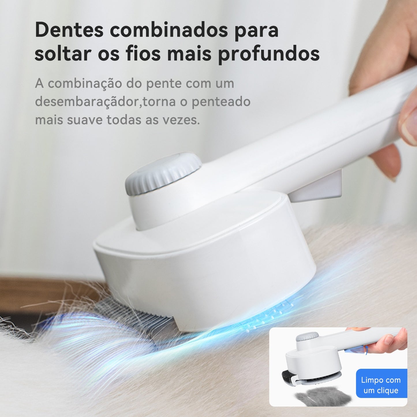 Pente removedor de pelos