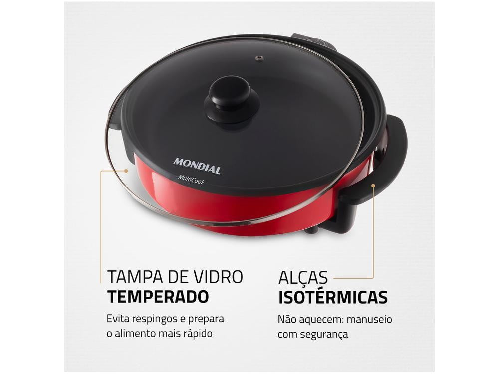 Panela Elétrica Multifuncional Grill Redonda - 220V