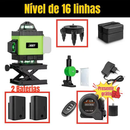 Nível de laser profissional 4D 8/16