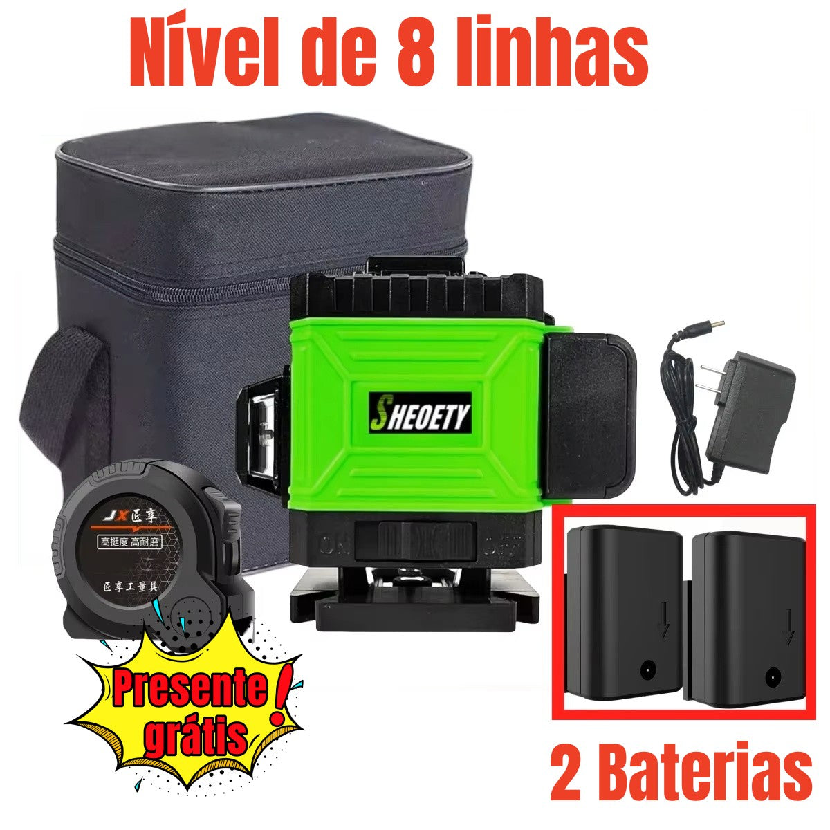 Nível de laser profissional 4D 8/16