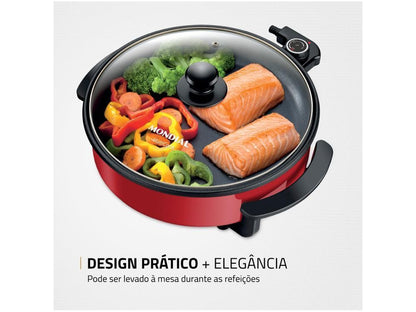 Panela Elétrica Multifuncional Grill Redonda - 220V