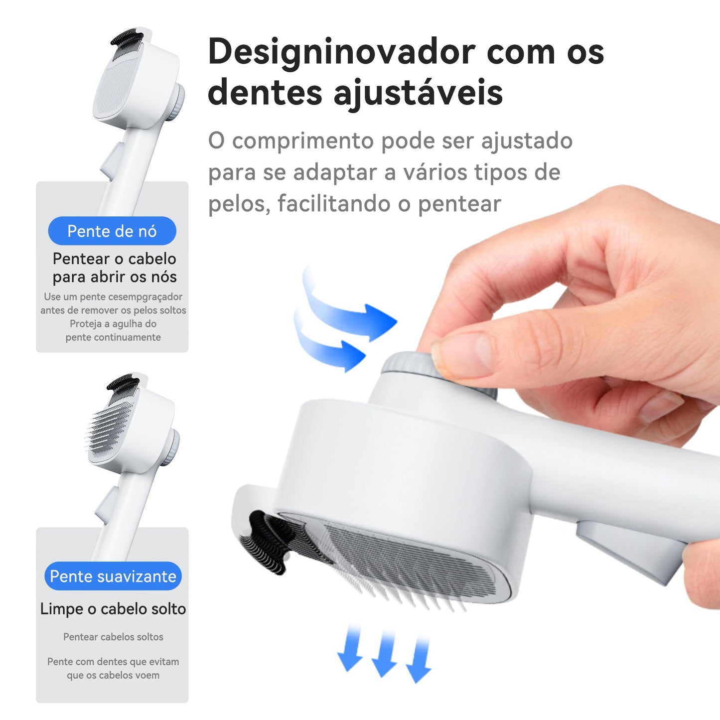 Pente removedor de pelos